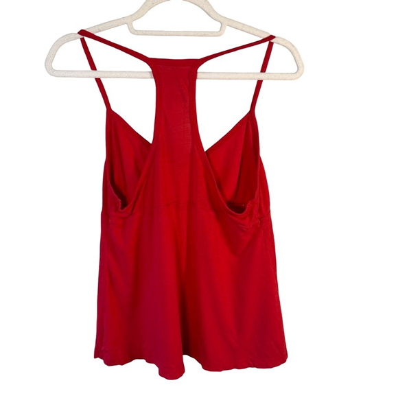 La Senza Red Ruffle Y2K Festival Sleeveless Tank Top Size M Casual Lounge - Picture 2 of 11